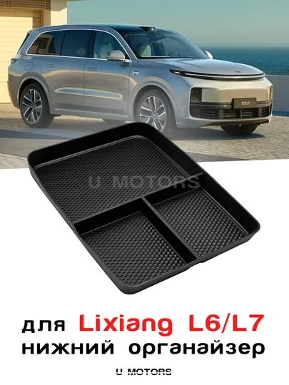 Нижний органайзер салона для Lixiang L6 / L7 (Ultra/Max) – вставка в центральную консоль