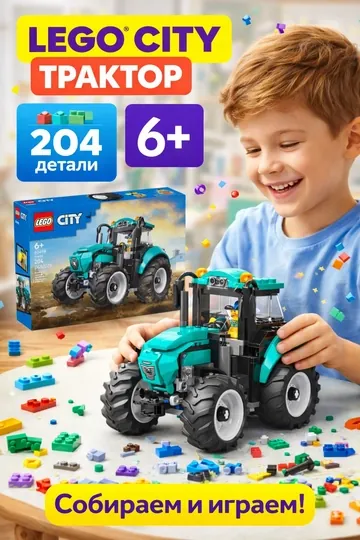 Конструктор LEGO City Трактор 60498