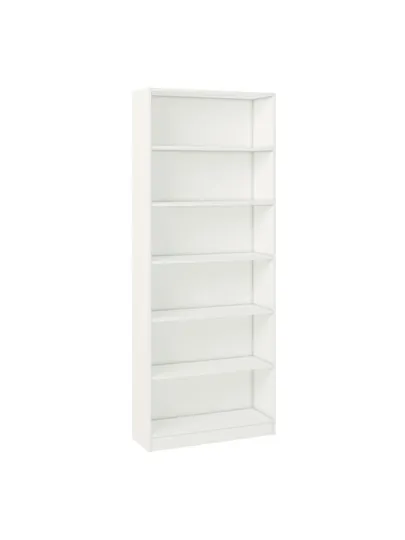 Стеллаж Polini Home Smart Вертикальный, 6 секций, 80x28x202 см, белый