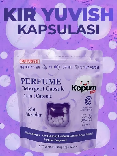 Капсулы для стирки, с кондиционером и ароматом, Kopum plus, 32 шт