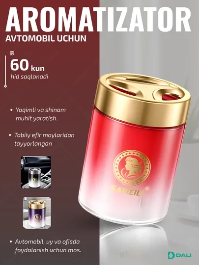 Ароматизатор, освежитель SAMEILI, для машины, дома, офиса — DALIUZ-SAMLLJ1-РОЗОВ