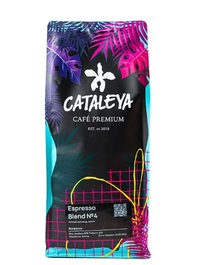 Кофе зерновое CATALEYA 1кг, 80/20