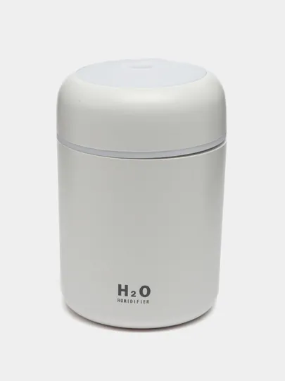 Увлажнитель воздуха H2O, для автомобиля и дома, с RGB подсветкой — MEGABOS-00010-БЕЛЫЙ