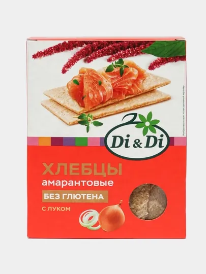 Хлебцы амарантовые Di&Di, с луком, 195 г