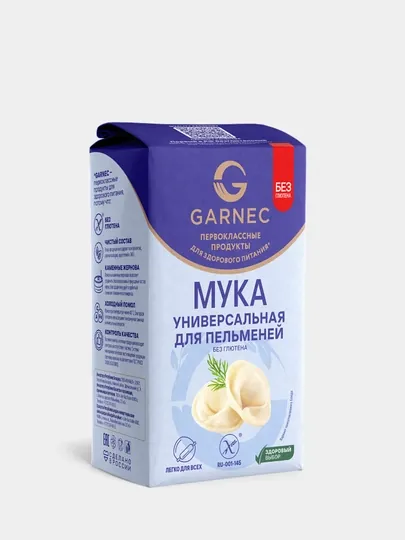 Универсальная мука для пельменей Garnec, без глютена, 500 гр