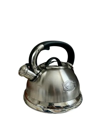 Чайник Vicalina, нержавеющая сталь, 3л, металлический, со свистком, для всех типов плит