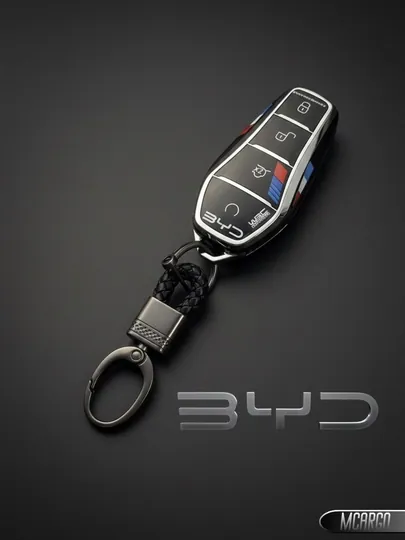 TPU чехол для ключа BYD — Chempion / Han / Chazor / Tang / Seagull / Yuan (защита 360°)
