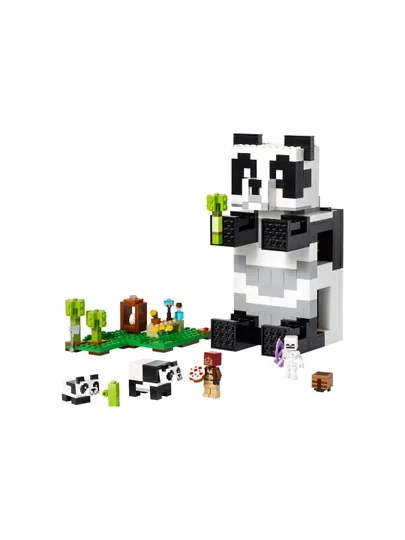 Конструктор LEGO Minecraft 21245 «Приют для панд», 553 детали