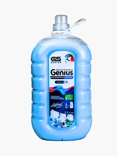Гель для стирки Genius, 5 л, синий