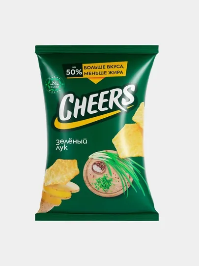 Чипсы Cheers зелёный лук, 130 г