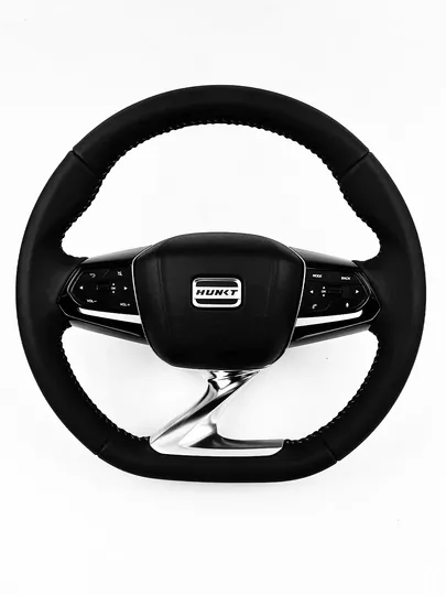 Руль для всех автомобилей, кожаный, универсальный, Spark, Damas, Nexia 1, 2, 3, Gentra, Lacetti