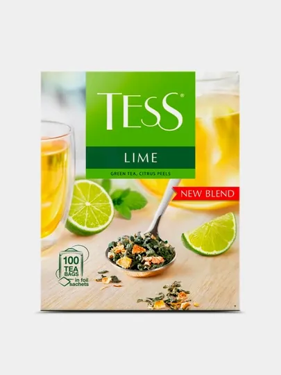 Чай зеленый TESS LIME, 1.5 гр x 100 шт