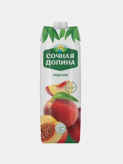 Сок Сочная Долина Персик, 1 л