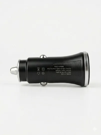 Автозарядка 2 порта PD 30W Type-C + QC3.0 USB-A, чёрный