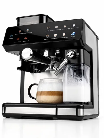 Кофемашина 1500 W профессиональная Duvel 011 с компенсатором и капучинатором