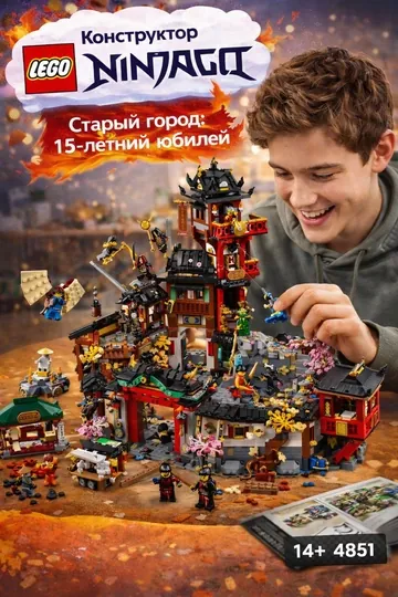Конструктор LEGO NINJAGO Старый город: 15-летний юбилей 71861