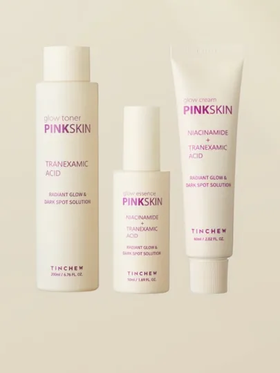 Набор для сияния и выравнивания тона кожи TINCHEW Pink Skin Glow