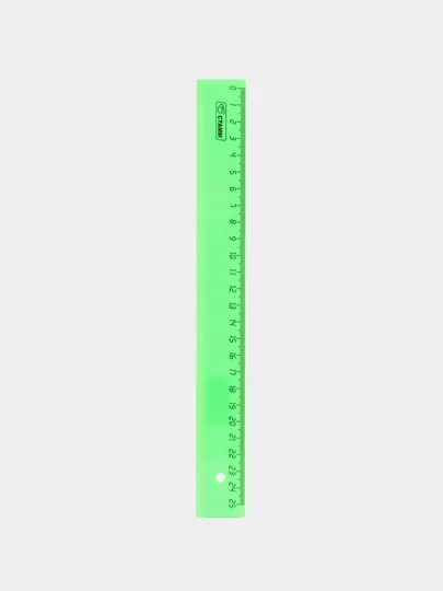 Линейка 25см Стамм "Neon", пластиковая, ассорти — DELISTO-P11281C-ЛАЙМ