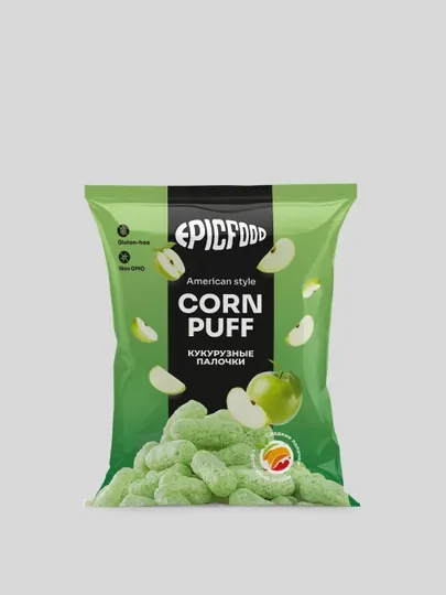 Popcorn Кукурузные палочки со вкусом яблока American style