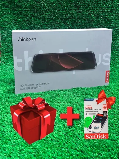 Видеорегистратор Lenovo HD thinkplus, с сенсорным экраном + 32Gb флешка подарок