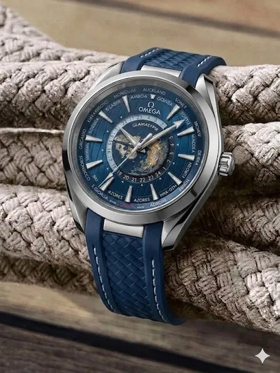 Мужские наручные часы Omega, новая модель с силиконовым ремешком, в подарочной коробке