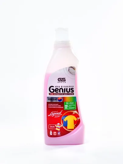 Гель для стирки Genius Color, 500 мл, розовый