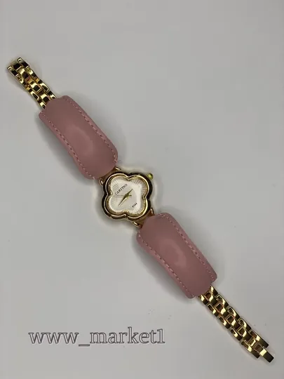 Женские наручные часы, в форме цветка, часы Van Cleef — WWWMARK-BEDA2-РОЗОВ