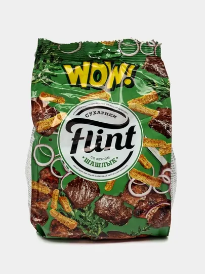 Сухарики со вкусом шашлыка Flint, 190 г