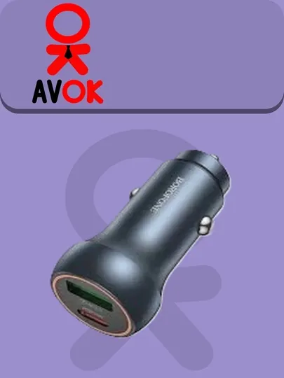 Автомобильное зарядное устройство Borofone BZ32A Fresh, 1×USB + 1×USB-C, QC3.0, PD30W