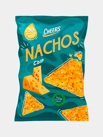 Кукурузные Чипсы Cheers "Nachos" со вкусом "Сыр", 70 гр