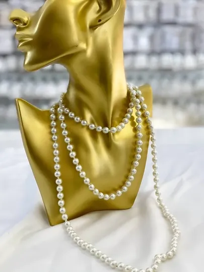 Бусы на шею и тела, многоярусные и разные из жемчуг бижутерия — MANSHO-MARJON1-ПРОЗР