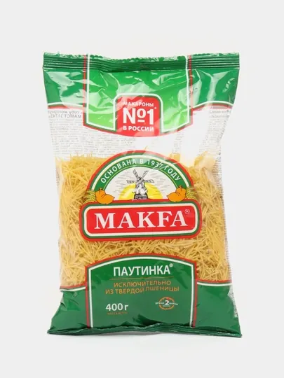 Макароны Makfa вермишель паутинка, 400 г