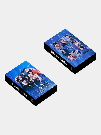 Коллекционные Lomo карты K-Pop Stray Kids, 55 штук, более 20 видов — 4HOME-1551633-СИНИЙ