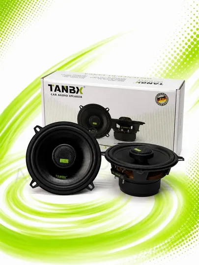 Автомобильные колонки Tanbx, акустическая система, динамики комплект из 2-х штук — ELAVTO-4XILTANBX-ХРОМ-T55MAX