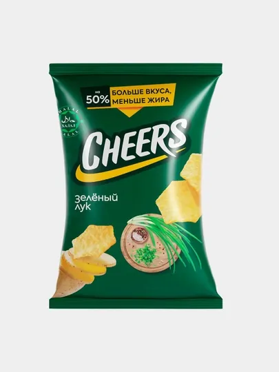 Картофельные чипсы "CHEERS" со вкусом "Зеленый лук", 70 гр — CHEERS-P1A3B6A