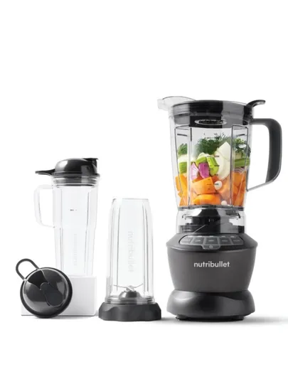 Стационарный блендер NutriBullet NBF500DG, 1200 Вт, 1.8 л, тёмно-серый — NBLTUZB-NBF500D