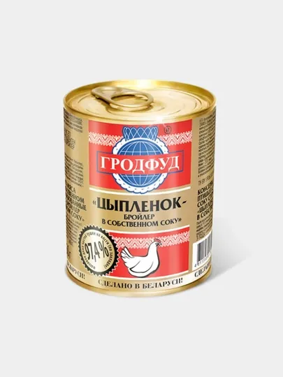 Тушёнка Grodfood из цыплёнка, 350 г