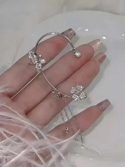 Серьги каффы, ассиметричные серьги