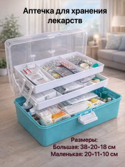 Аптечка дорожная, органайзер для хранения медикаментов, аптечка домашняя