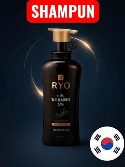 Шампунь Ryo, для ухода за поврежденными волосами, против выпадения волос 550 мл