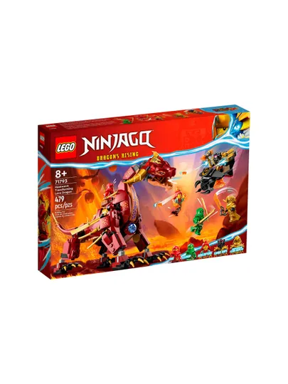 Конструктор LEGO NINJAGO 71793 трансформируемый лавовый дракон, 479 деталей