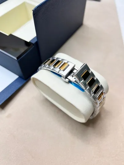 Мужские механические часы Tissot, металлический браслет, коробка и документы