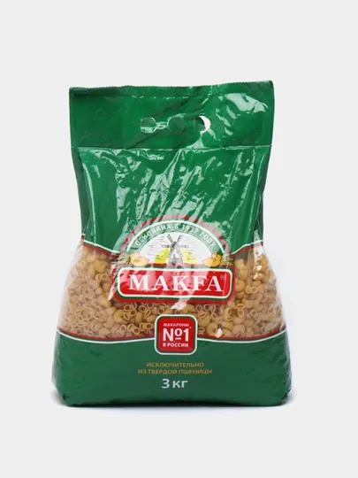 Макароны Makfa улитки, 3 кг