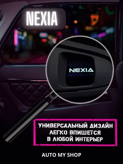 Светодиодная подсветка салона автомобиля, на внутренние дверные ручки