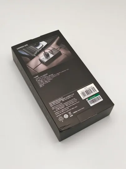Автомобильный инвертор UGREEN 150W, 12V в 220V/230V, 2 розетки, USB-C, черный
