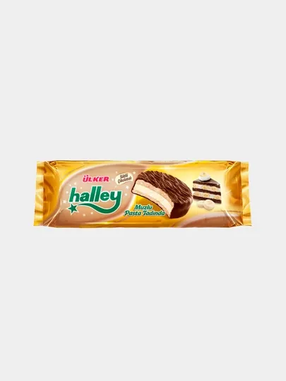 Halley Бисквитные пирожные с банановым кремом в шоколаде280g