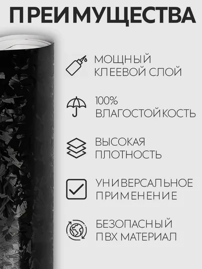 Самоклеящаяся пленка под кованый угольный карбон для тюнинга авто, дома и офиса — MAGNATM-MGPK028-УГОЛЬН-MGPK128