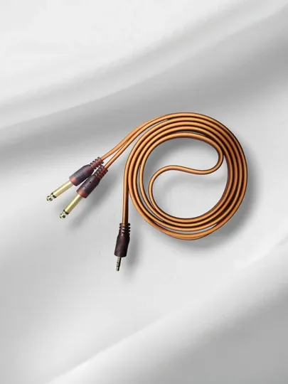Джек-кабель AUX, для усилителя колонок автомобиля Jack 3.5 мм - 2 RCA тюльпан