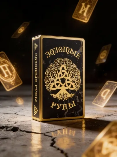 Оракул "Золотые руны", 24 карты. Эзотерика