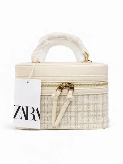 Женская сумка, стильная сумка через плечо ZARA, сумка-коробочка с документами